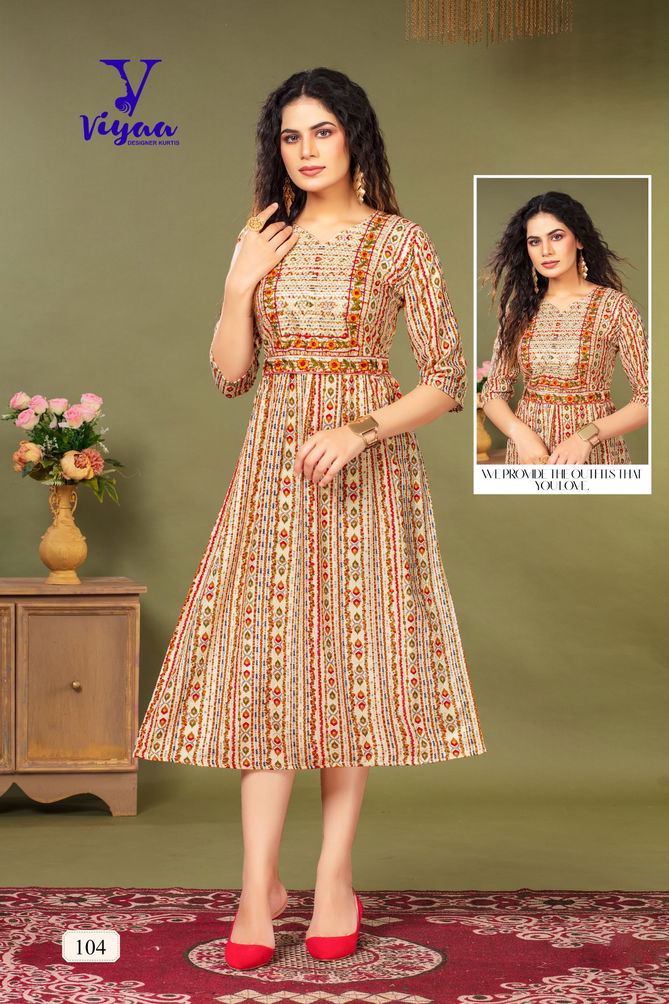 Nora Belt By Viyaa Printed Kurtis Catalog